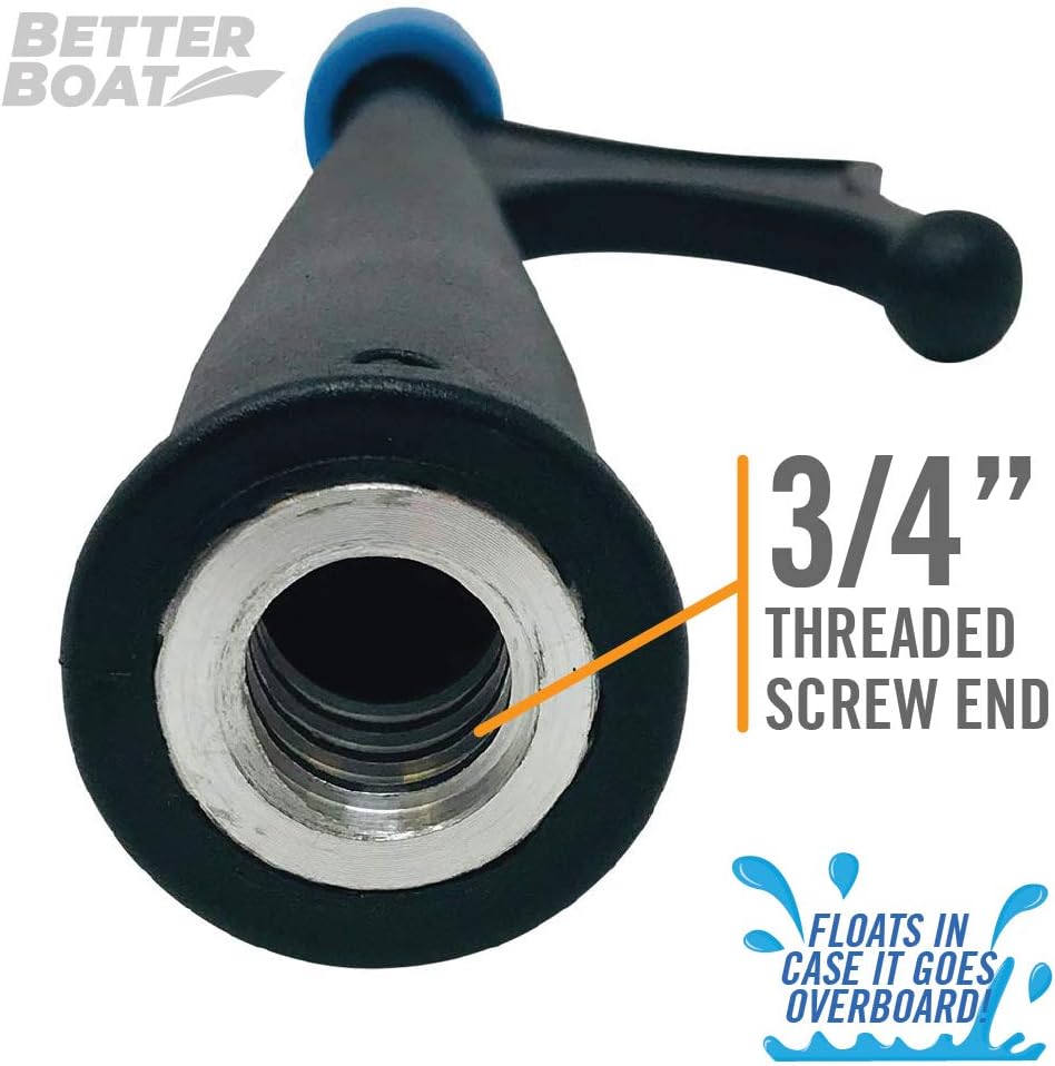 Skiennix Telescoping Boat Hook Pole - Durable Docking Stick with 3/4" Thread Screw End | Marine Boating Accessory