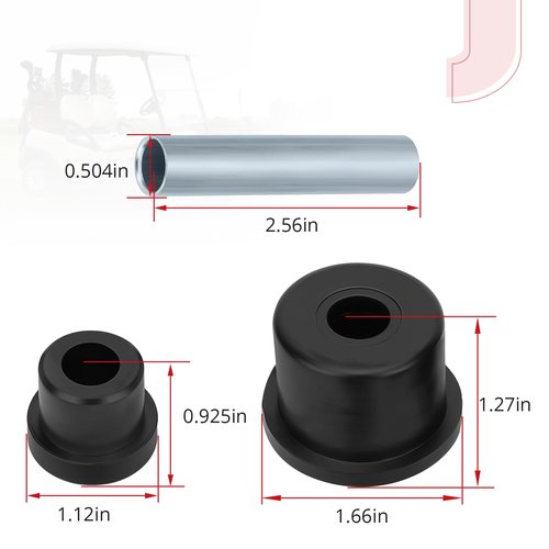 JAVIK Rear Spring Bushing Kit for Golf Cart EZGO RXV 2008-up Electric and Gas 620160 624030 620161