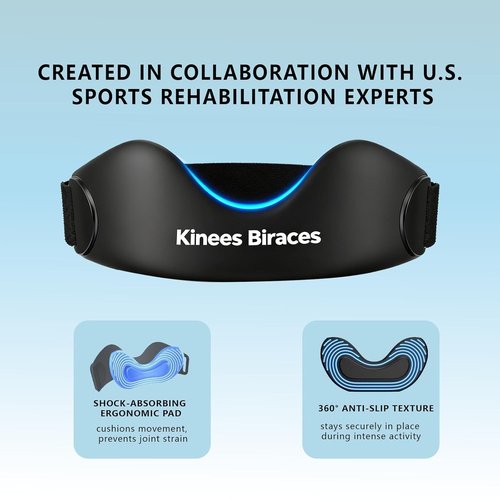 **Regine Switzerland Patellar Tendon Support Strap - 2 Pack Knee Brace with Meniscus Protection for Pain Relief**