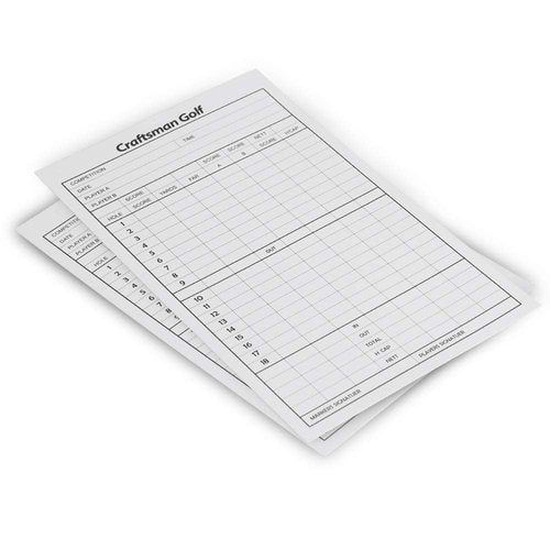 Craftsman Golf US Clover Scorecard Holder + 10pcs Golf Scorecard Sheet