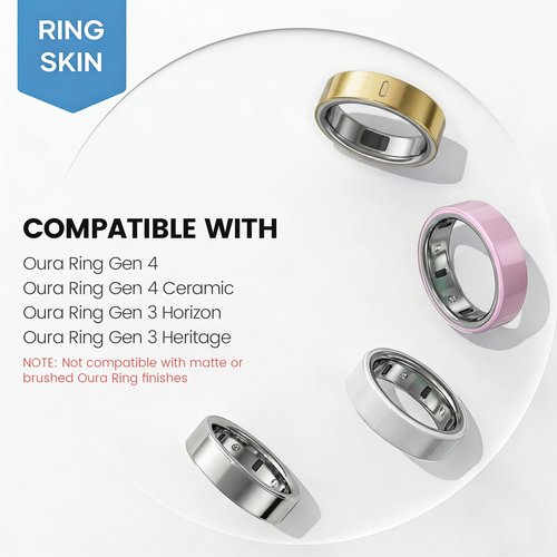BandRain 12 Pack Ultra-Thin Clear Protector for Oura Ring Gen 4/4 Ceramic/Oura Ring Gen 3, Invisible Transparent Anti-Scratch Protective Film Smart Rings Skin Cover