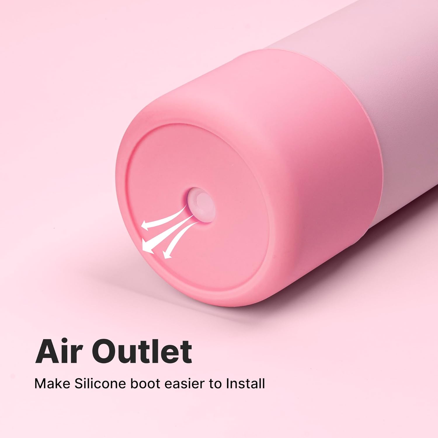 Owala Silicone Water Bottle Boot - Anti-Slip Protective Sleeve for 24 oz Stainless Steel Bottles | Pink