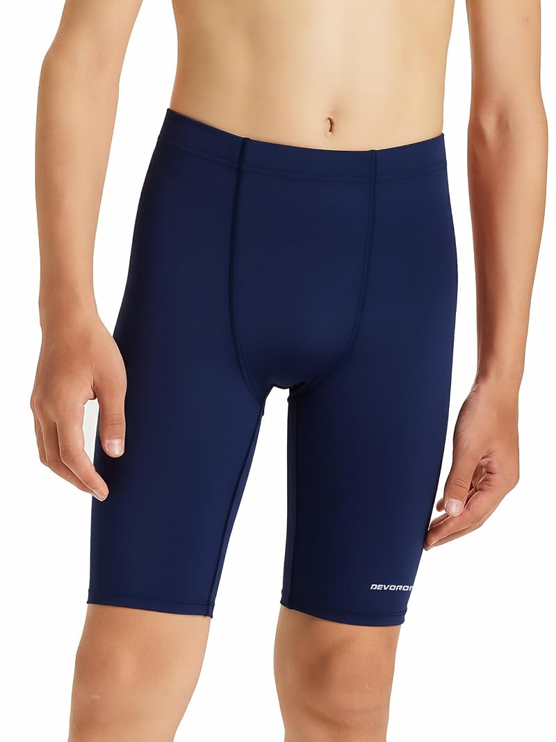 2 Pack Boys Swim Jammers – Youth Competitive Trunks, Quick-Dry, UPF 50+