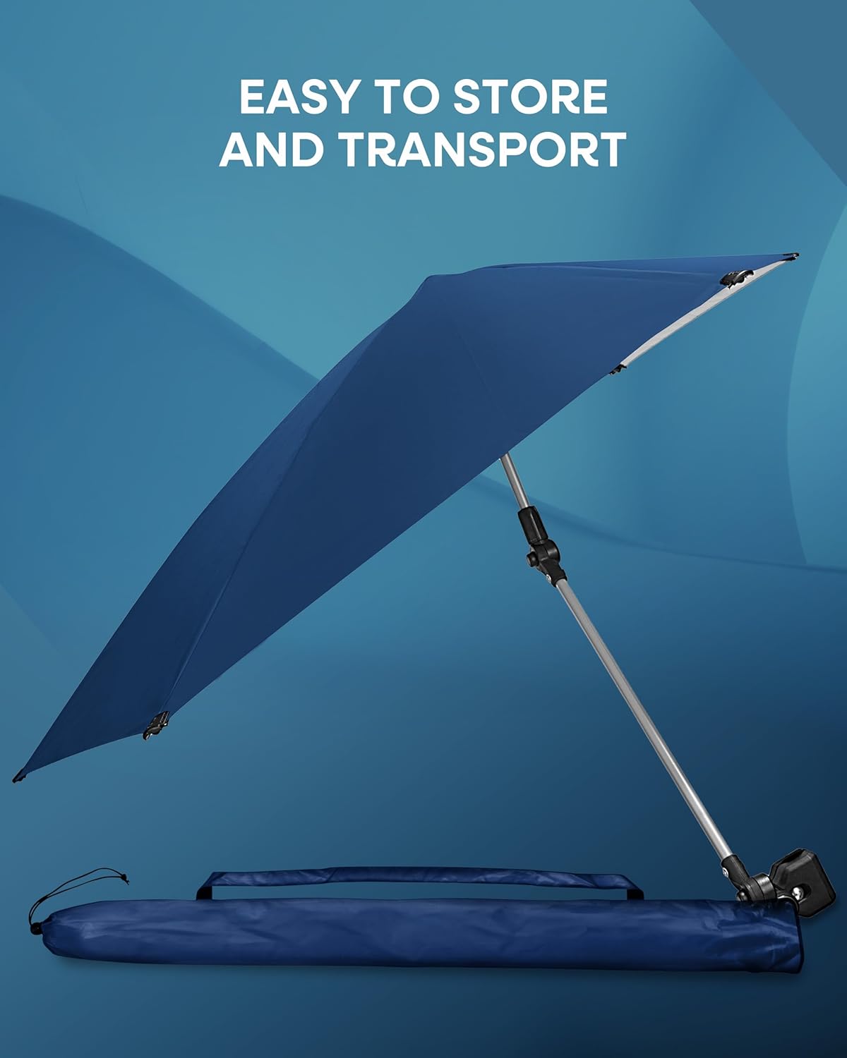 Sport-Brella Outdoor Umbrella - 137cm Diameter, SPF50+ UV Protection for Sun & Rain