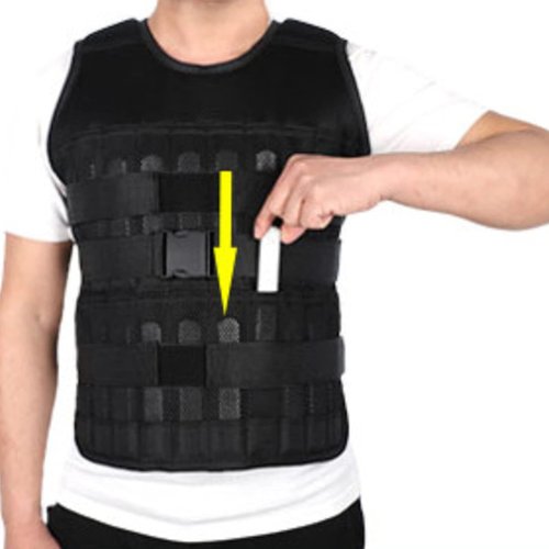 8PCS Steel Plates for Weighted Vest Loading Leg Guards, Strength Training Weight Steel Plate Adjustable Round Head Rustproof