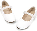 PANDANINJIA Ballet Flats for Girls - Elegant Pearl-Embellished Wedding Party Shoes | Toddler & Little Kid Sizes