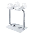 BYZOOM FITNESS Adjustable Dumbbell Stand Rack Holder Weight Training Fitness Exercise for Home Gym Woman Beginner White