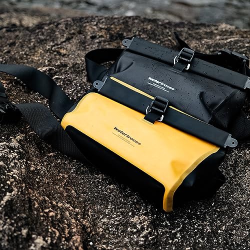 Waterproof Fanny Pack with Magnetic Closure - Black Water-Resistant Waist Bag