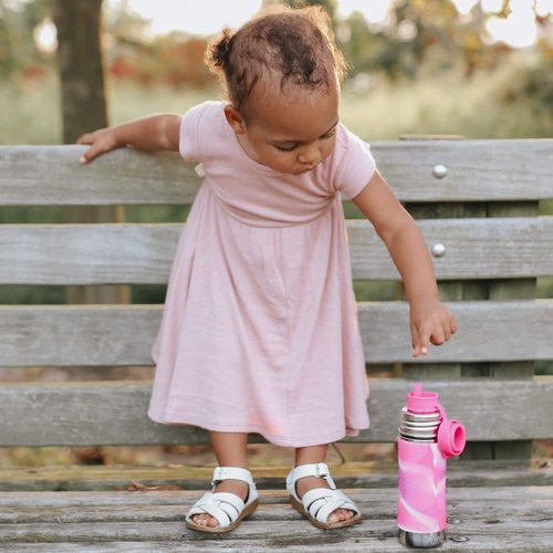Pura Sport Big Mouth Silicone Sport Straw Top - Leak & Spill-Proof, Plastic-Free, MadeSafe Certified, Medical-Grade Silicone - Fits All Pura Sport Bottles – Rose Straw