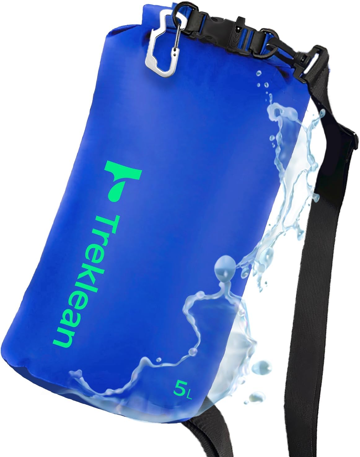 Skiennix Waterproof Dry Bags - Lightweight Roll Top Design for Kayaking & Travel | 5L, 10L, 20L, 35L (Blue)