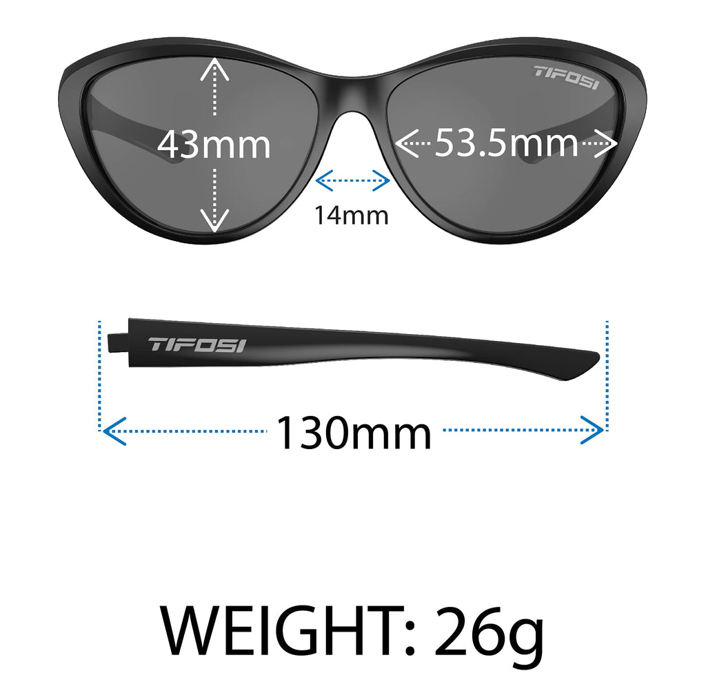 Tifosi Optics Shirley Sunglasses (Crystal Ultraviolet, Smoke)