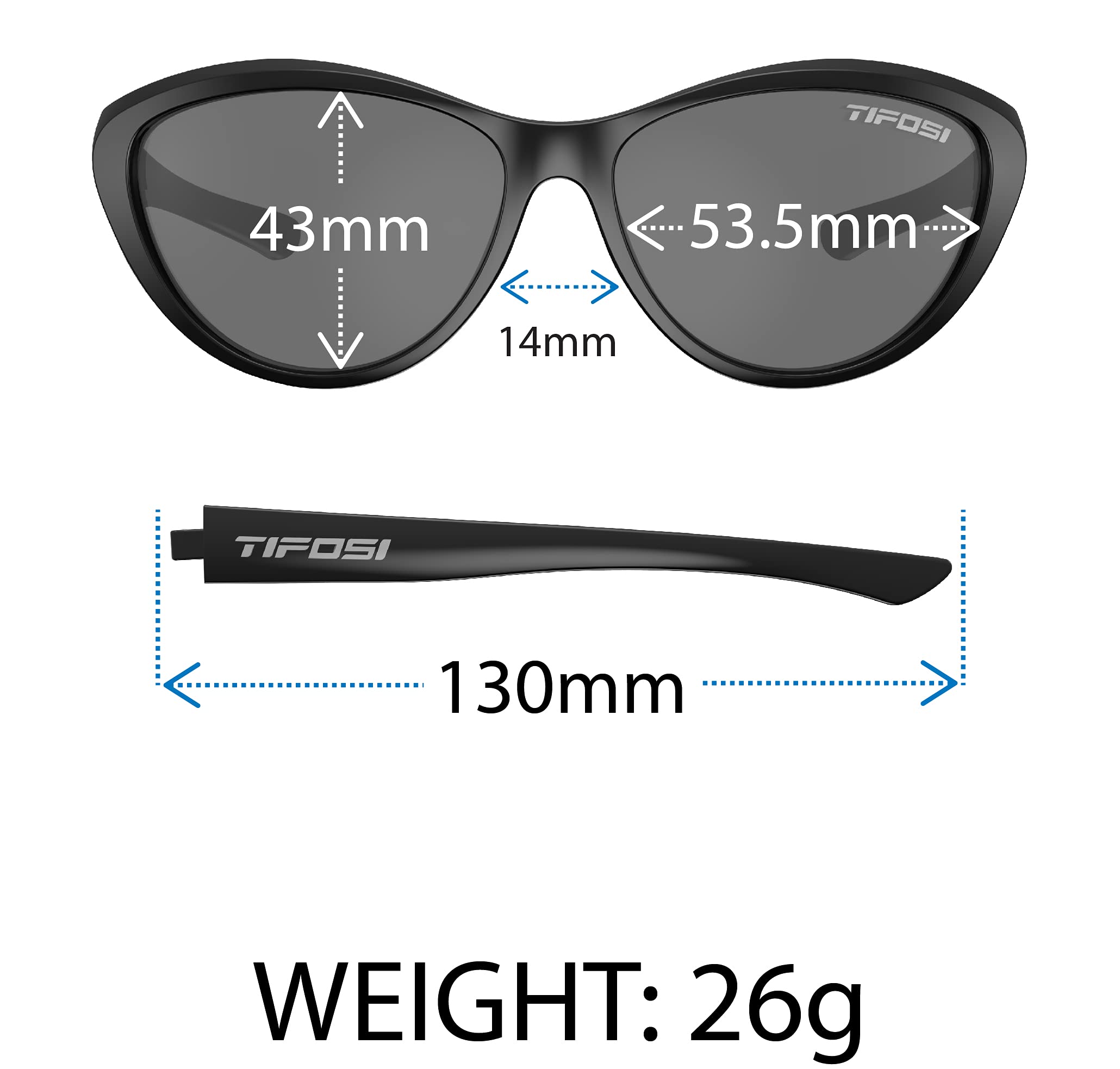 Tifosi Optics Shirley Sunglasses (Crystal Ultraviolet, Smoke)