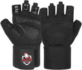Spartan Gym Gloves - Weight Lifting Gloves with Wrist Support & Breathable Non-Slip Grip | Full Palm Protection for Men & Women