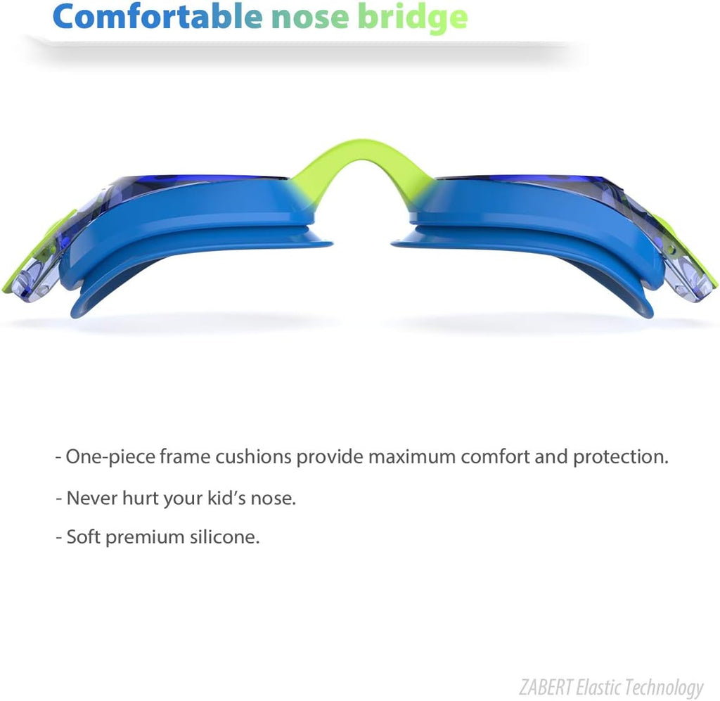 Skiennix Kids Swimming Goggles - Anti-Fog & 100% UV Protection | 3-Pack for Ages 3-10
