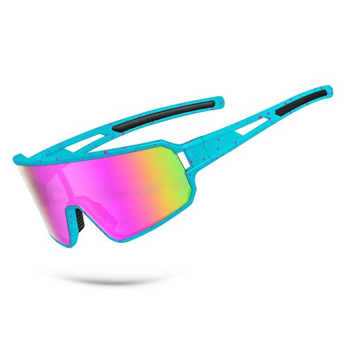 SPOSUNE Polarized Cycling Glasses for Men Women, UV400 Bike Sunglasses - Sport Eyewear for Bicycle Baseball Running MTB