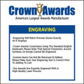 Crown Awards Soccer Trophies with Custom Engraving, 7.25" Personalized Gold Iconz Soccer Ball Trophy On Deluxe Round Base 1 Pack Prime