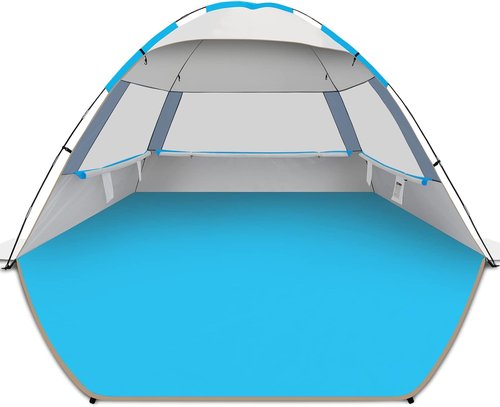 Gorich Beach Tent - Portable Sun Shelter for 3-10 People | UPF 50+ UV Protection & Easy Setup