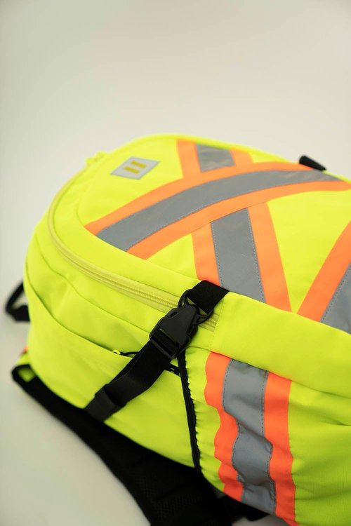 Forcefield Signal - Hi-Vis Reflective Utility Safety Backpack, Orange, Regular