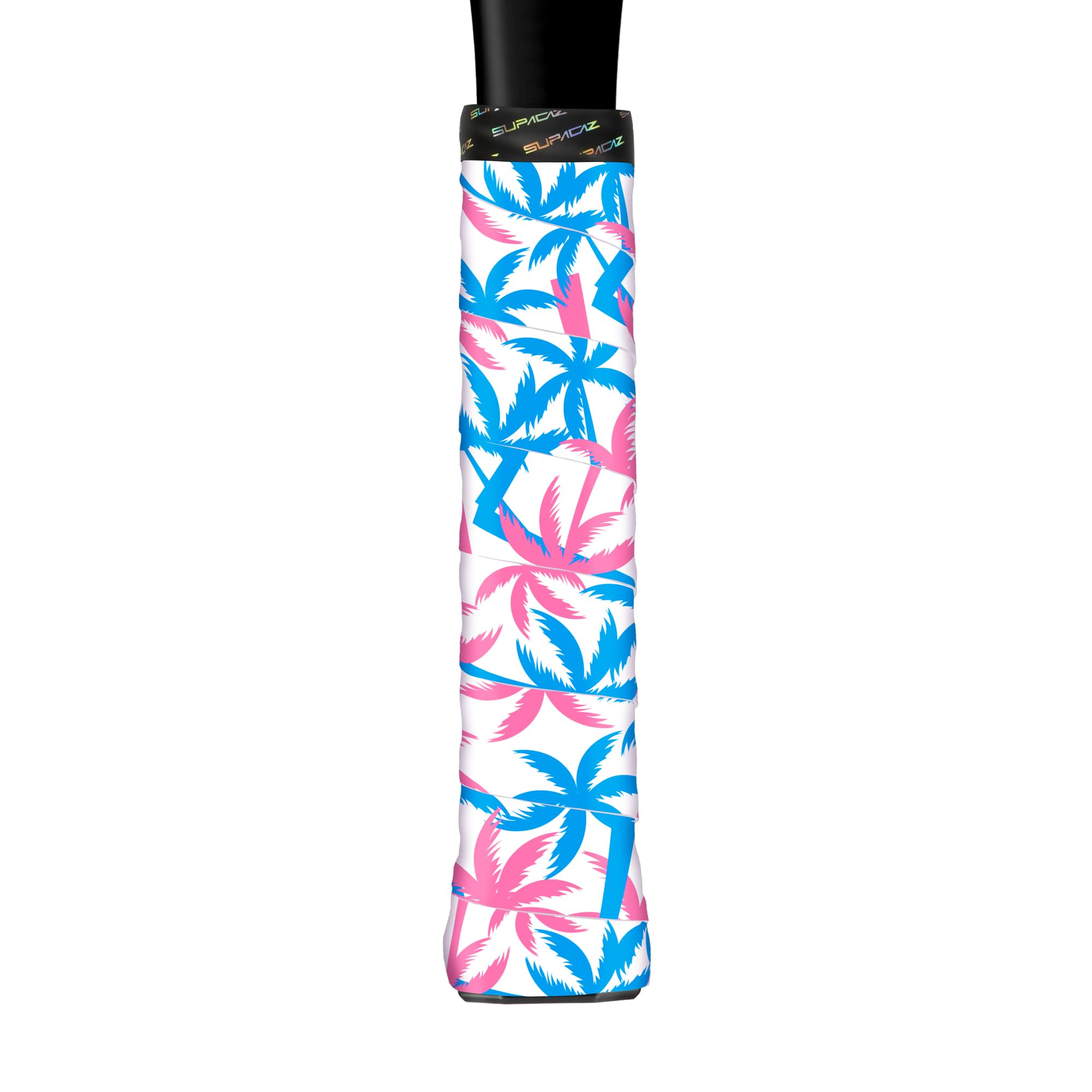 Supacaz Super Sticky Kush Miami Tennis Overgrip - Racket Dry Overwrap - Racquet Grip Tape - Over Grip Wrap - 3pk