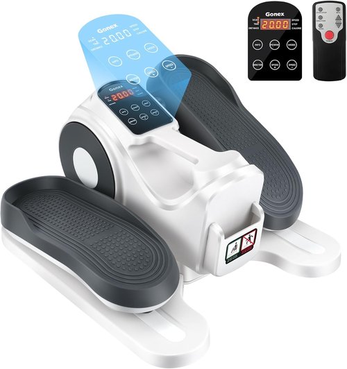 Gonex Under Desk Elliptical | Electric Seated Leg Pedal Exerciser for Seniors | 3-in-1 Mini Equipment with Remote