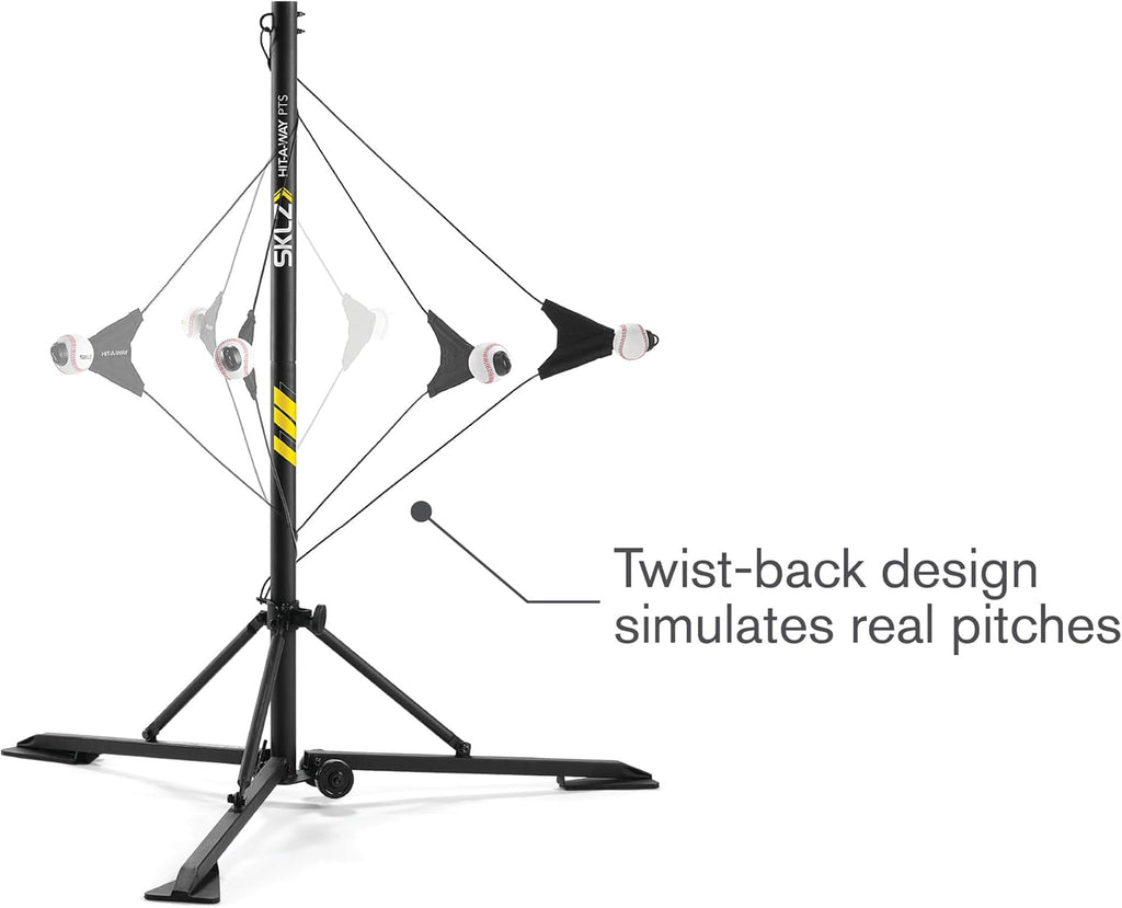 SKLZ Hit-A-Way Baseball Swing Trainer - Portable Training Station with Adjustable Stand