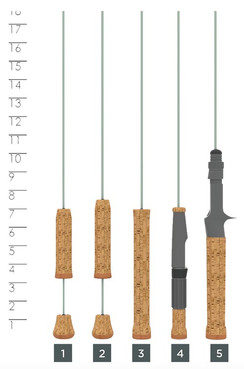 St. Croix Rods Skandic Ice Rod, SKAS36M, Wintergreen, 36"