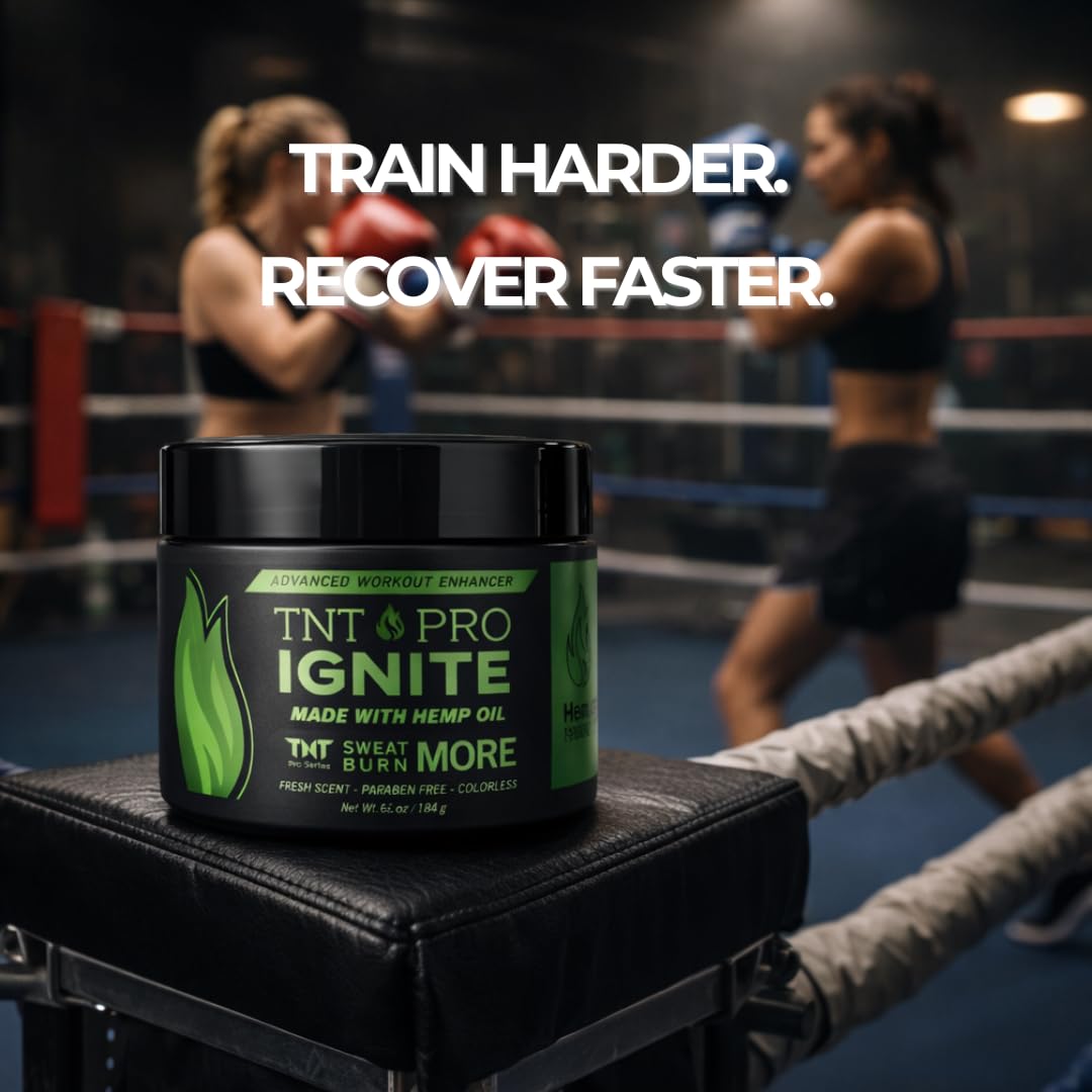 TNT Pro Ignite Sweat Cream - Firming & Tightening Pre-Workout Hot Gel for Enhanced Performance