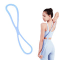 Figure 8 Resistance Band, Exercise Bands for Men and Women with Handles, Yoga Pilates Home Fitness Equipment(Blue)