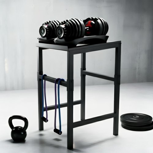 **Regine Switzerland Adjustable Dumbbell Stand - Heavy Duty Kettlebell Storage Rack | Space-Saving Design, 500-800 lbs Capacity**