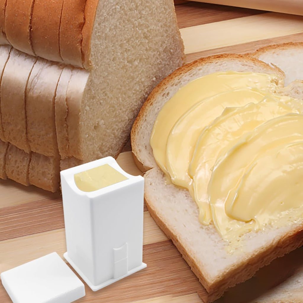 ZLY Butter Spreader Set - 3 Pack with Built-In Cover for Easy Serving of Pancakes, Waffles & More