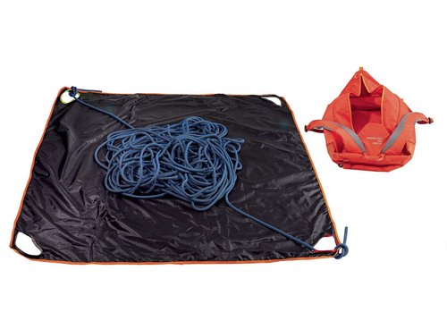 PETZL KLIFF Rope Bag - 36-Liter Rope Bag for Sport Climbing With Removable Tarp - Grey