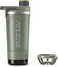 PROCHAIN Insulated Stainless Steel Shaker Bottle - Leak-Proof Twist Lock Lid, 24 oz for Protein Shakes & Gym Use