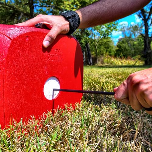 Morrell High Roller Foam Archery Target 6-Sided Cube with Bullseyes, Portable for Bows & Crossbows