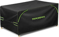Topcrown Patio Furniture Covers - Waterproof Anti-UV Oxford Fabric with Double Airflow Vents | 74"L x 47"W x 28"H, Black & Green