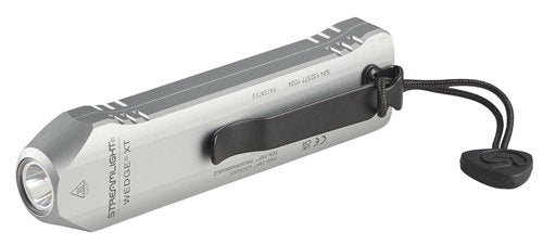 Streamlight 88819 Wedge XT 500-Lumen 1,900-Candela Flat Everyday Carry Flashlight, Includes USB-Cable and Pocket Lanyard, Silver