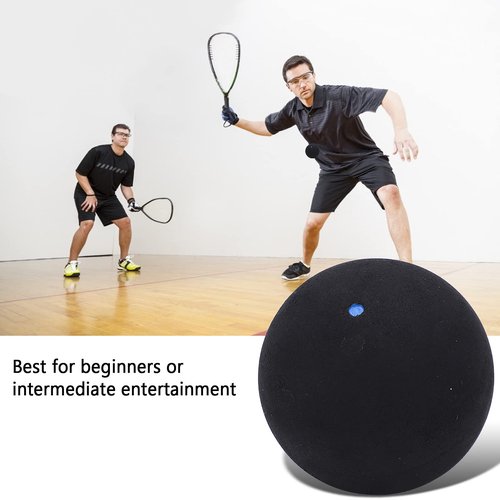 Ejoyous Squash Ball, 37mm Single Dot Squash Ball Rubber Squash Racket Balls for Beginner Competition Training (Single)