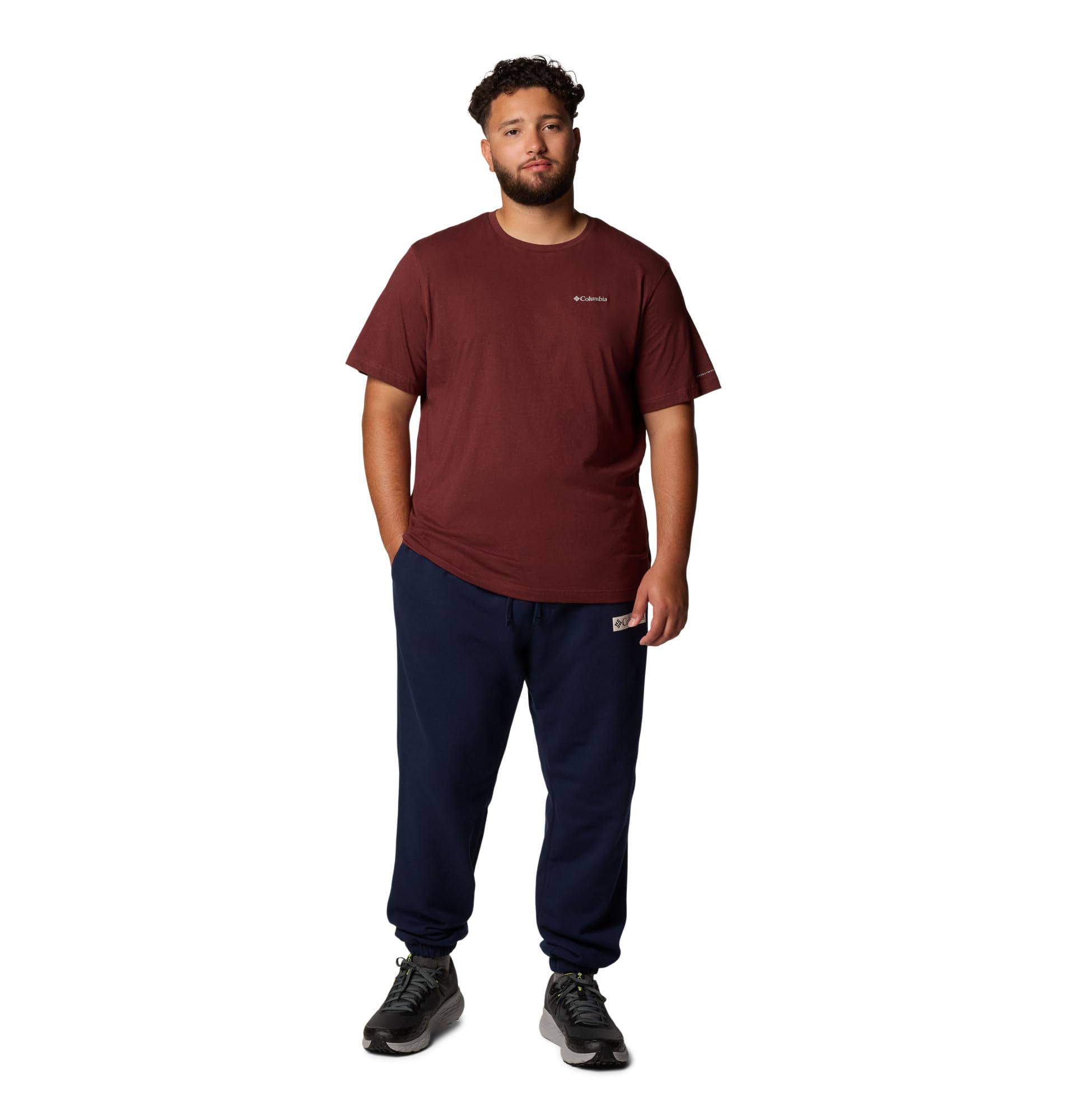 Columbia Men's Thistletown Hills Short Sleeve T-Shirt, Spice Heather, X-Large Tall