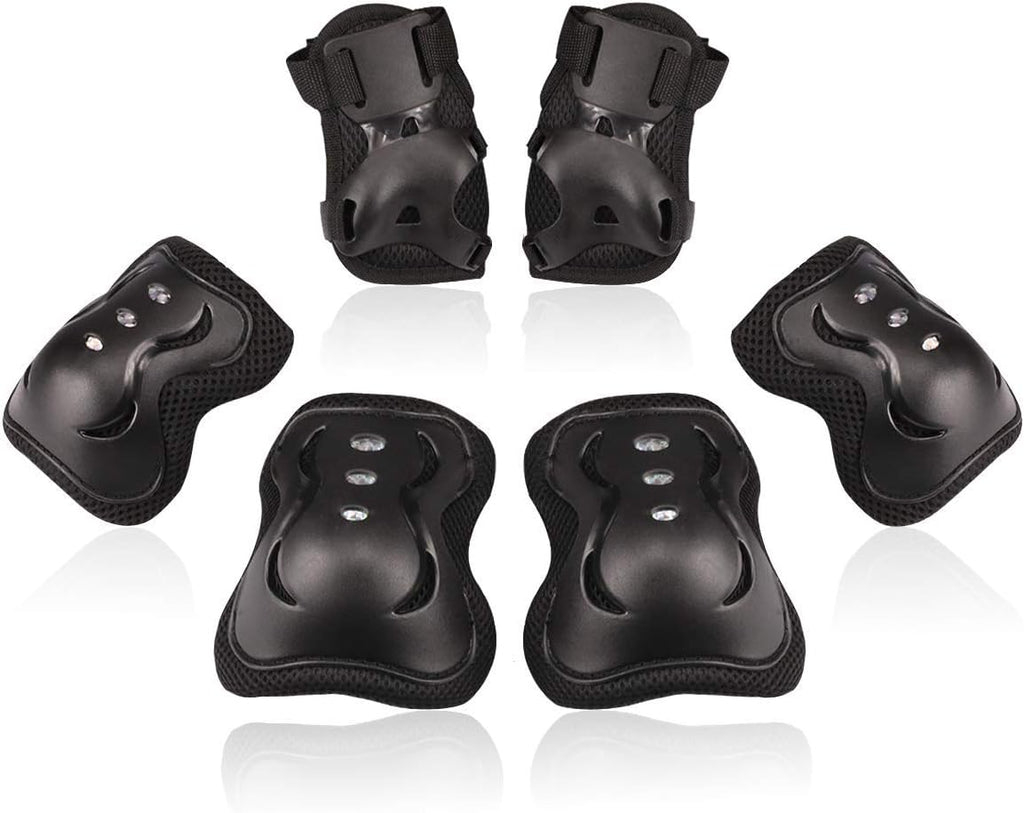 BOSONER Kids Knee & Elbow Pad Set - Protective Gear for Roller Skating, BMX, and Scooter Riding