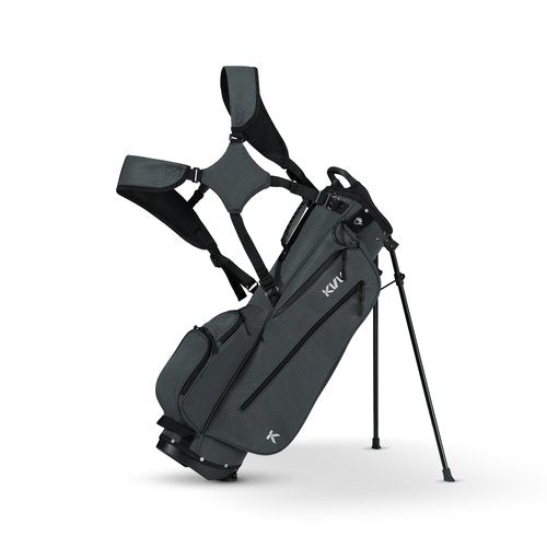 KVV Junior Golf Bag, Lightweight Golf Stand Bag for Young Players for Ages 3-5,6-8,9-12 (Charcoal, Ages 8-12)