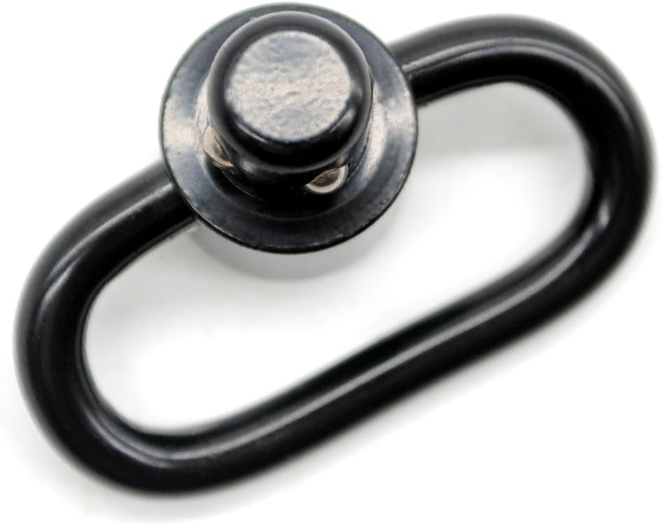 Smith's Sling Swivel - 1.25'' Heavy Duty Quick Detachable Push Button | Black Finish