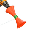Power Drill Fishing Line Stripper & Spooler Tool, Aluminum & Stainless Steel, Orange - Tangle-Free Line Management