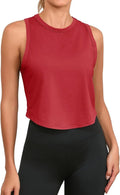 Fisoew Women's Racerback Workout Tank Top - Sleeveless Yoga Activewear Shirt | Comfortable Fit