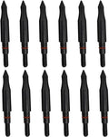 Skiennix Archery Field Points - Durable Steel Tips for Target Practice | 12-Pack (100/125/150/200 Grains)