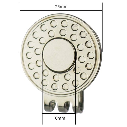 GOLTERS Golf Hat Clip Strong Magnet Value 3 6 Pack Set, Iron Cap Clips with Nickel Craft for Men Women Golfer (6 PCS)