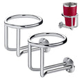 2-Pack Stainless Steel Boat Cup Holder | Ringlike Wall Mount Drink Holder for Marine Use
