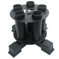 CONBUT Barbell Holder Barbell Storage Bar Holder, Fit for 2" Bars, 360-degree Rotation Weight Bar Holder Home Gym Organizer Space Saving Commercial or Home Gym Accessory (5 Holes)