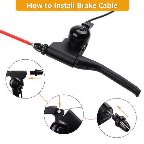 Riyitauto Left Brake Handle Lever and 74 inch Brake Cable kit for GOTRAX GXL V2 Electric Scooter Apex Pro XL Rival XR XR Elite XR Ultra E-Scooter Replacement for Gotrax Parts Accessories