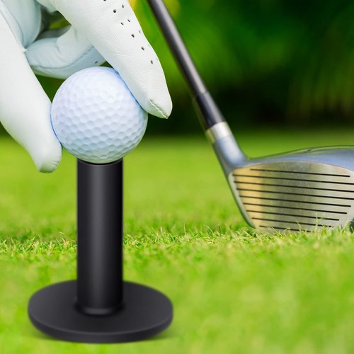 23 Pieces Rubber Golf Tees Set Tees Holders for Driving Range Mats Value Rubber Ball Seat for Golf Hitting Mats and Indoor Outdoor Training Mixed Size 1.5 2.3 2.7 3.1 3.5 Inch(Black)