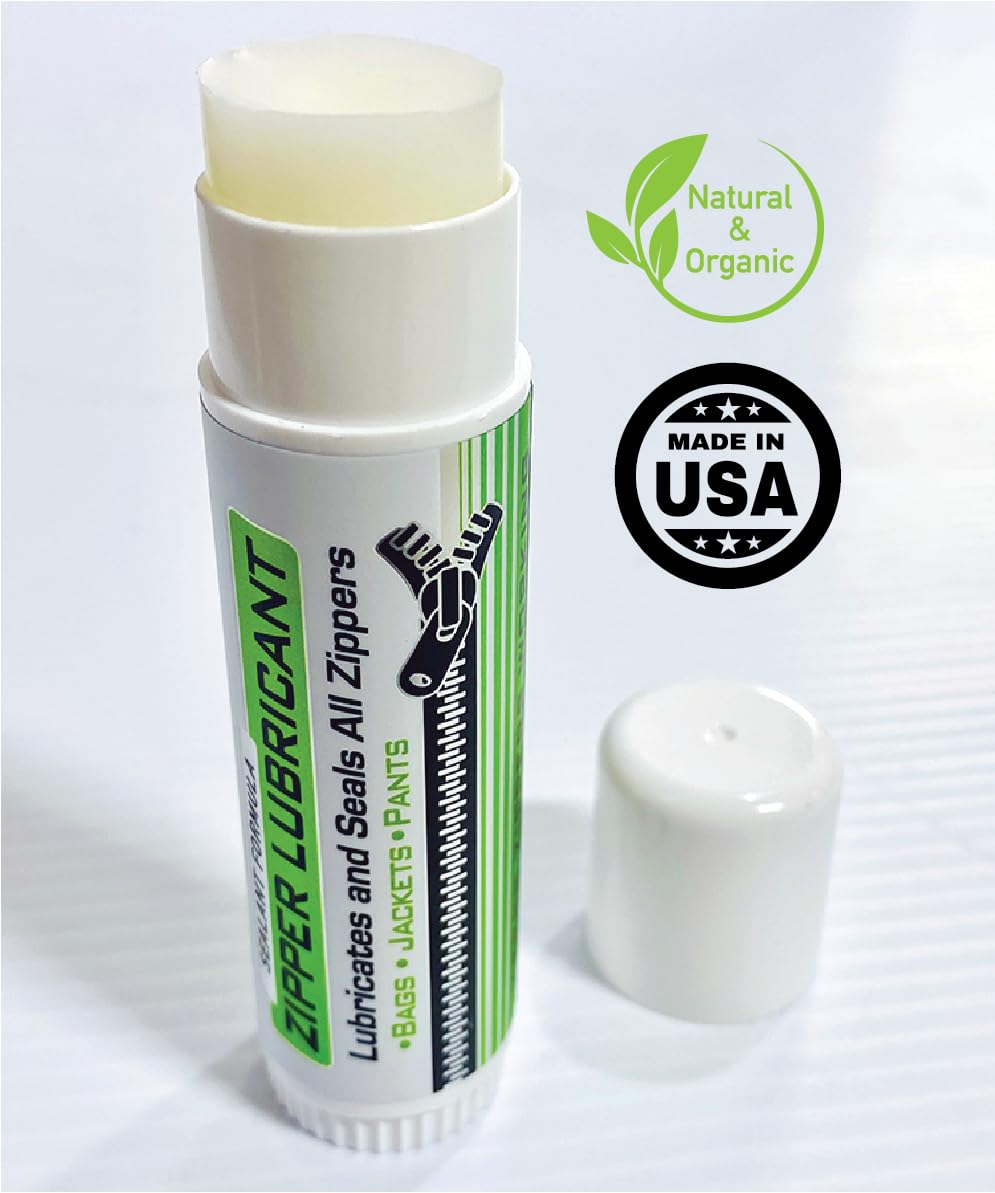 Zipper Lubricant by [Brand Name] - 100% Organic, Water-Resistant & Odorless for Smooth Zippers | Ideal for Jackets, Bags, Pants & More