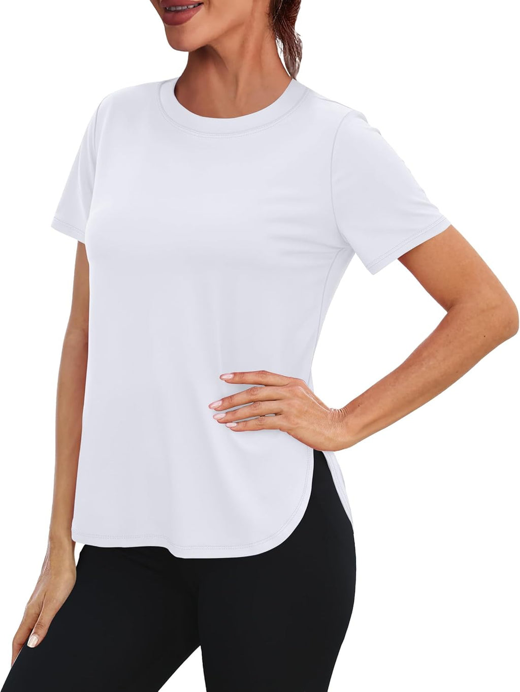 Skiennix Women's Workout Top - Lightweight UV Protection Shirt with UPF 50+ | Quick Dry Hiking Tee